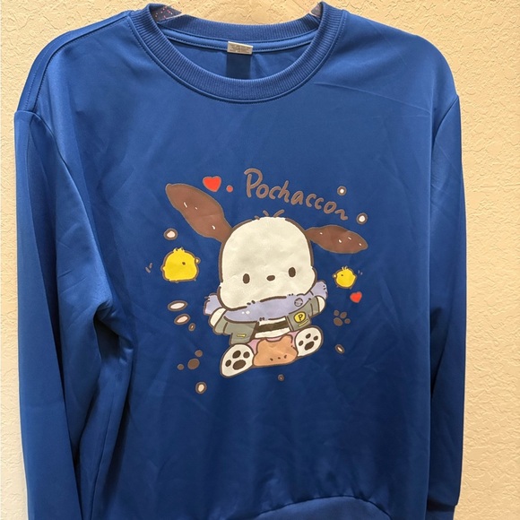 Blue Pochacco Sweatshirt adult size Med - Picture 1 of 3